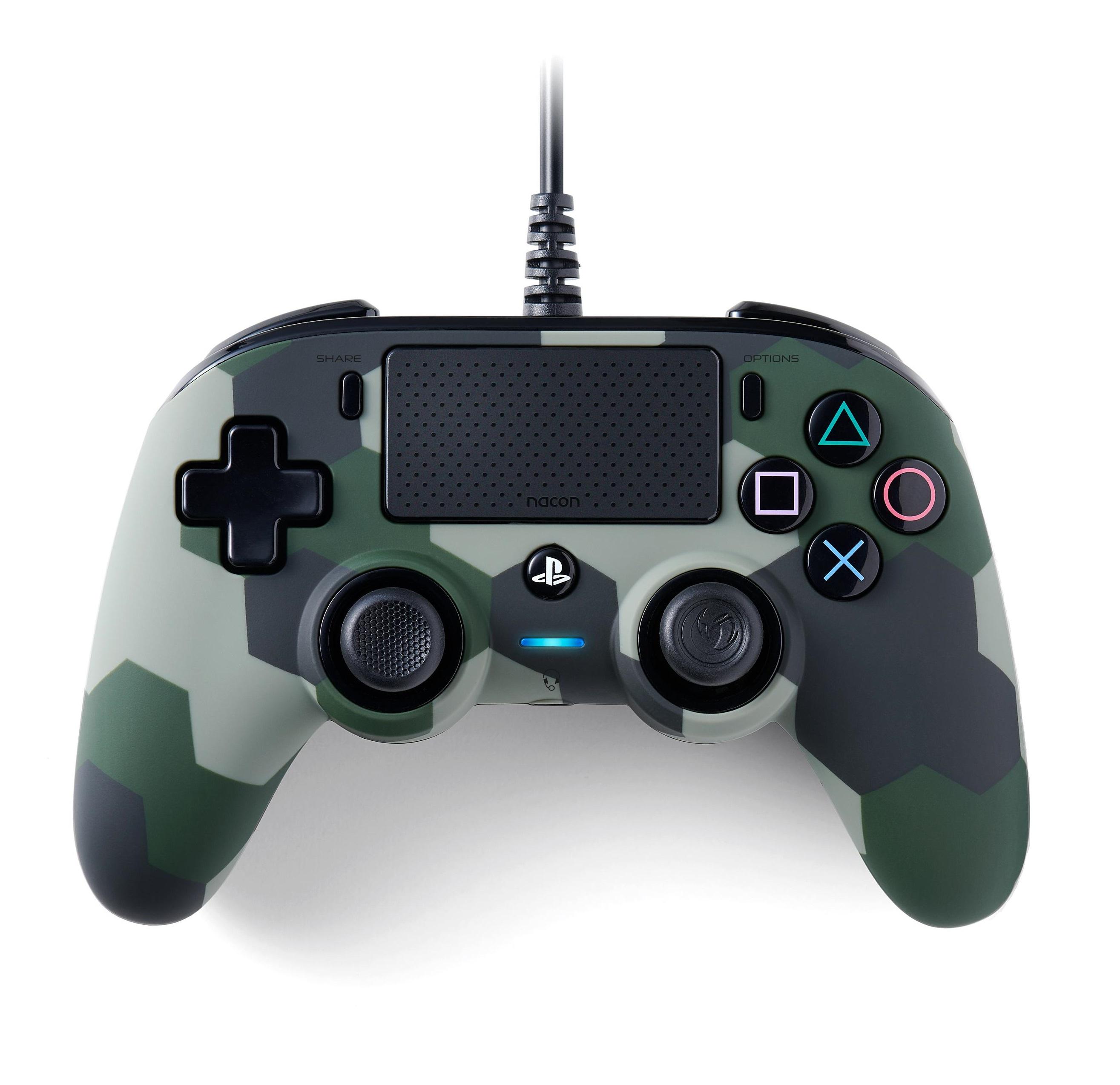 NACON Wired Compact Камуфлаж USB Геймпад Аналогов/Цифров Персонален компютър, PlayStation 4 | JAR Computers NACON Wired Compact Камуфлаж USB Геймпад Аналогов/Цифров Персонален компютър, PlayStation 4