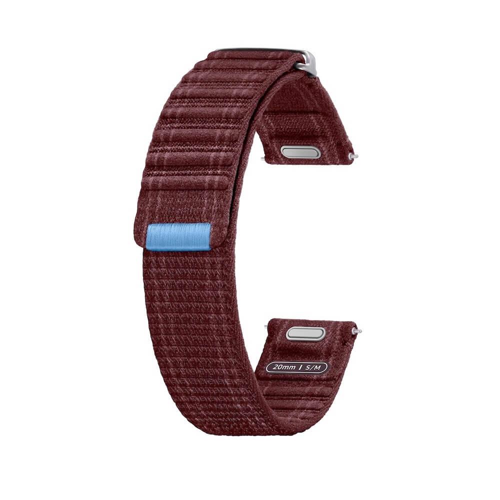 Оригинална текстилна каишка за Samsung Galaxy Watch, Huawei Watch, Xiaomi, Garmin и други часовници с 20мм захват - Samsung One Click Fabric Sport Strap 20mm S/M ET-SVL30SEE (бордо) | JAR Computers Оригинална текстилна каишка за Samsung Galaxy Watch, Huawei Watch, Xiaomi, Garmin и други часовници с 20мм захват - Samsung One Click Fabric Sport Strap 20mm S/M ET-SVL30SEE (бордо)
