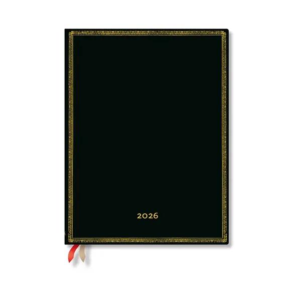 Paperblanks Планер Black Edition Bold, Ultra, 1 ден на страница, мека корица, 216 листа, за 2026 година