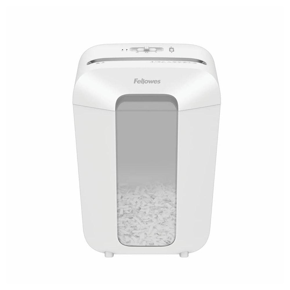 Шредер за унищожаване на документи Fellowes Powershred LX70, Cross-Cut, бял, P-4, обем на коша 18 L, време за работа 5 мин