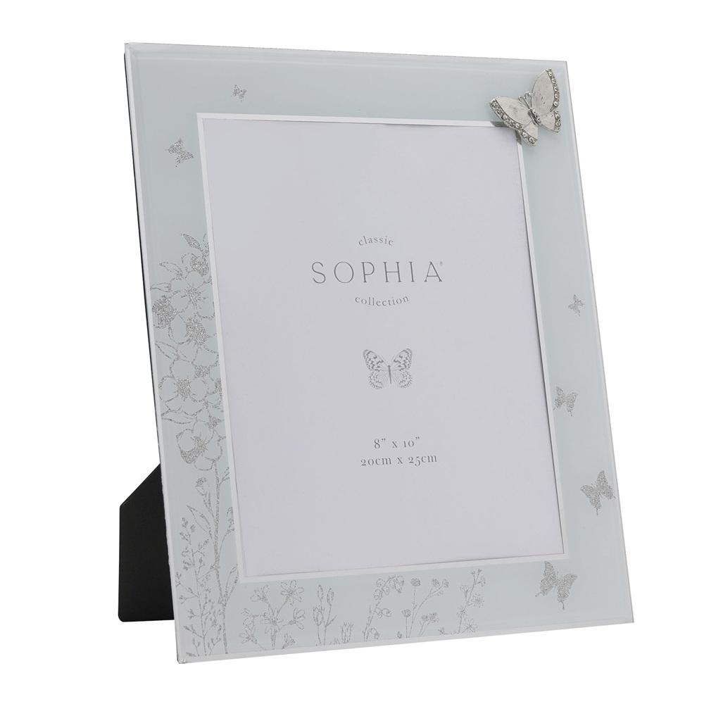 Стъклена фоторамка Sophia Classic Silver Butterfly 20 x 25 см | JAR Computers Стъклена фоторамка Sophia Classic Silver Butterfly 20 x 25 см
