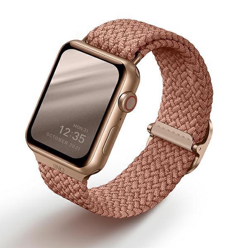 Текстилна каишка за Apple Watch 42мм, 44мм, 45мм, 46мм, Ultra, Ultra 2 49мм - Uniq Aspen Adjustable Braided Band (розов) | JAR Computers Текстилна каишка за Apple Watch 42мм, 44мм, 45мм, 46мм, Ultra, Ultra 2 49мм - Uniq Aspen Adjustable Braided Band (розов)