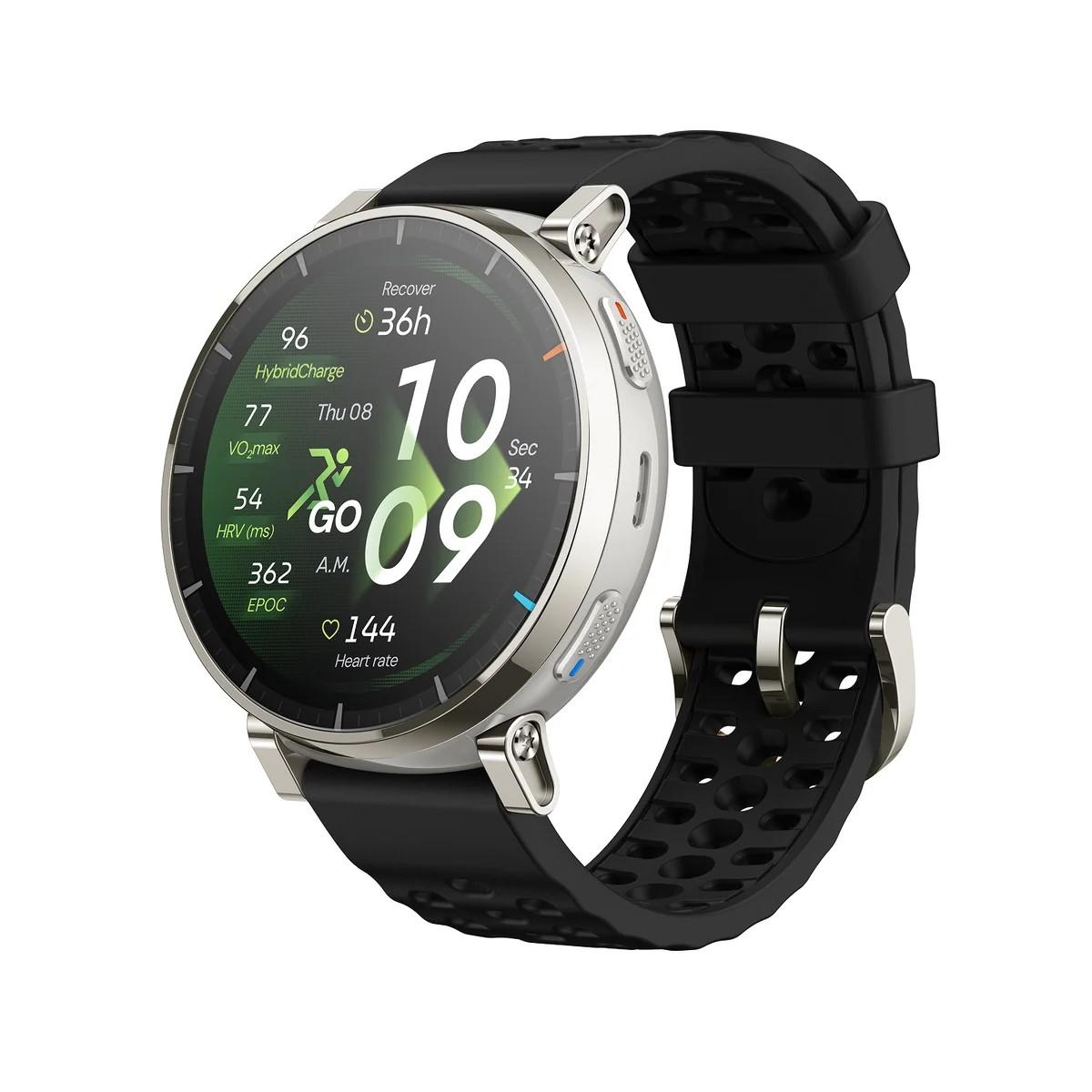 Amazfit Active 3 Premium GPS смарт часовник AMOLED Sapphire, Apex Silver | JAR Computers Amazfit Active 3 Premium GPS смарт часовник AMOLED Sapphire, Apex Silver