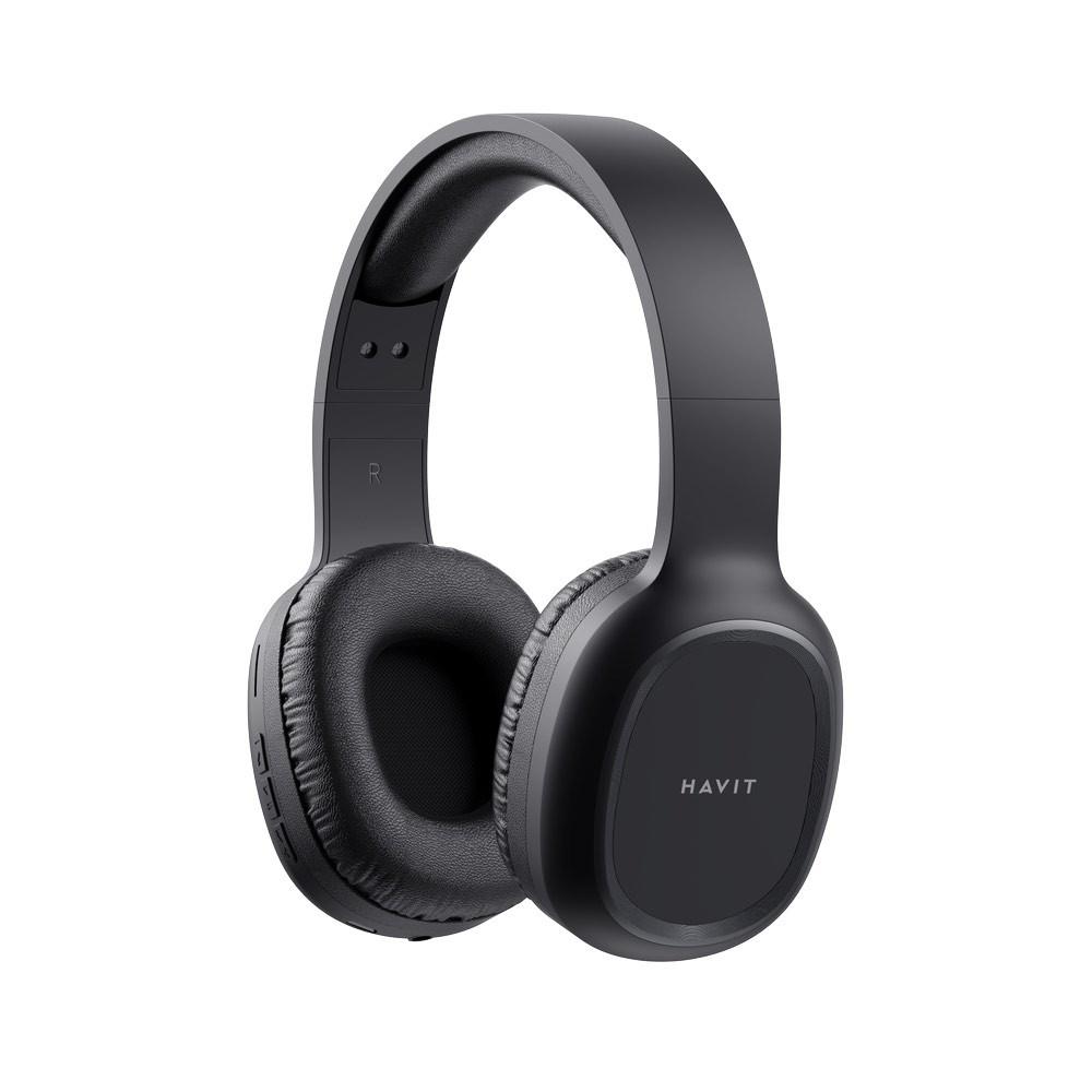 Безжични блутут слушалки с микрофон за мобилни устройства - Havit H2590BT Over-Ear Wireless Bluetooth Headphones (черен) | JAR Computers Безжични блутут слушалки с микрофон за мобилни устройства - Havit H2590BT Over-Ear Wireless Bluetooth Headphones (черен)