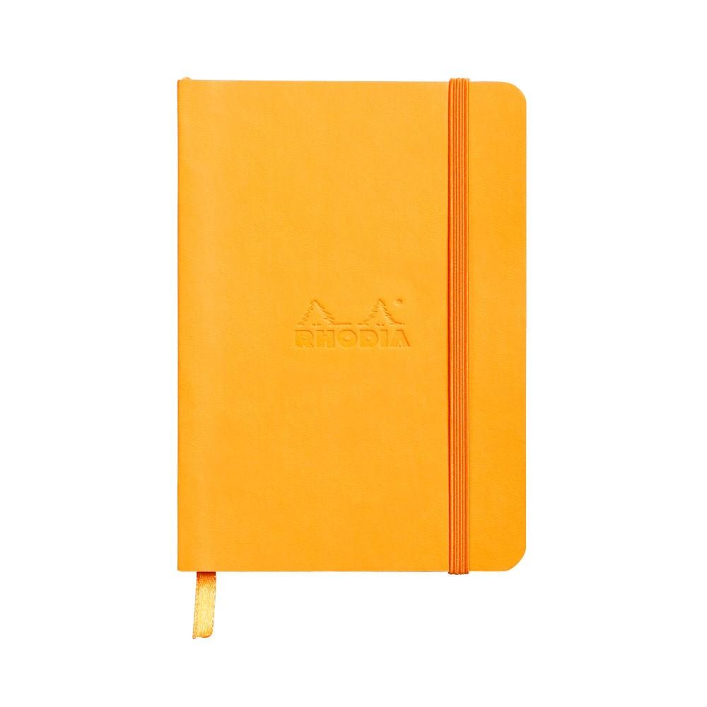 Джобен бележник RHODIA Rhodiarama, A6, 72 л., редове, хартия шамоа 90 г, меки PU корици, оранжев | JAR Computers Джобен бележник RHODIA Rhodiarama, A6, 72 л., редове, хартия шамоа 90 г, меки PU корици, оранжев