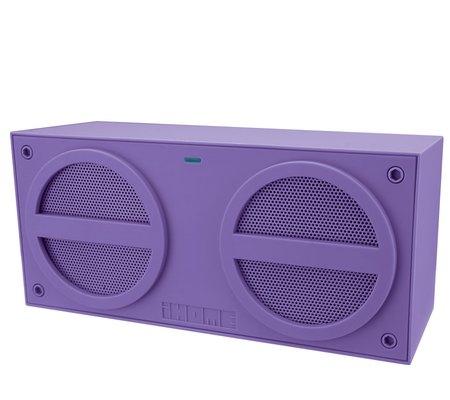 Гумиран безжичен спийкър за iPhone и устройства с Bluetooth (лилав) - iHome iBT24 Bluetooth Speaker | JAR Computers Гумиран безжичен спийкър за iPhone и устройства с Bluetooth (лилав) - iHome iBT24 Bluetooth Speaker