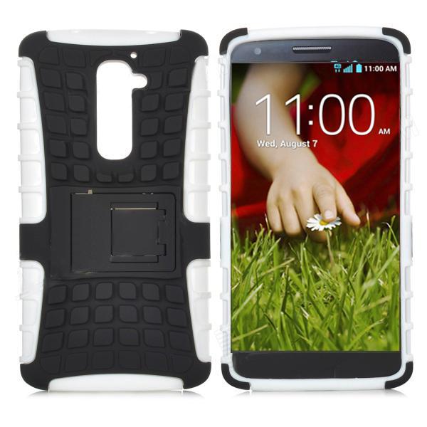 Хибриден удароустойчив кейс за LG G2 - Shell Case (черен-бял) | JAR Computers Хибриден удароустойчив кейс за LG G2 - Shell Case (черен-бял)
