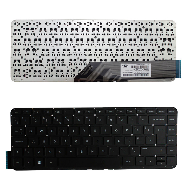 Клавиатура за лаптоп HP Pavilion 13-P Черна Без Рамка (Голям Ентър) / Black Without Frame UK | JAR Computers Клавиатура за лаптоп HP Pavilion 13-P Черна Без Рамка (Голям Ентър) / Black Without Frame UK