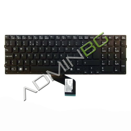 Клавиатура за лаптоп Sony Vaio VPC-F219FC Black No Frame UK с Кирилица | JAR Computers Клавиатура за лаптоп Sony Vaio VPC-F219FC Black No Frame UK с Кирилица