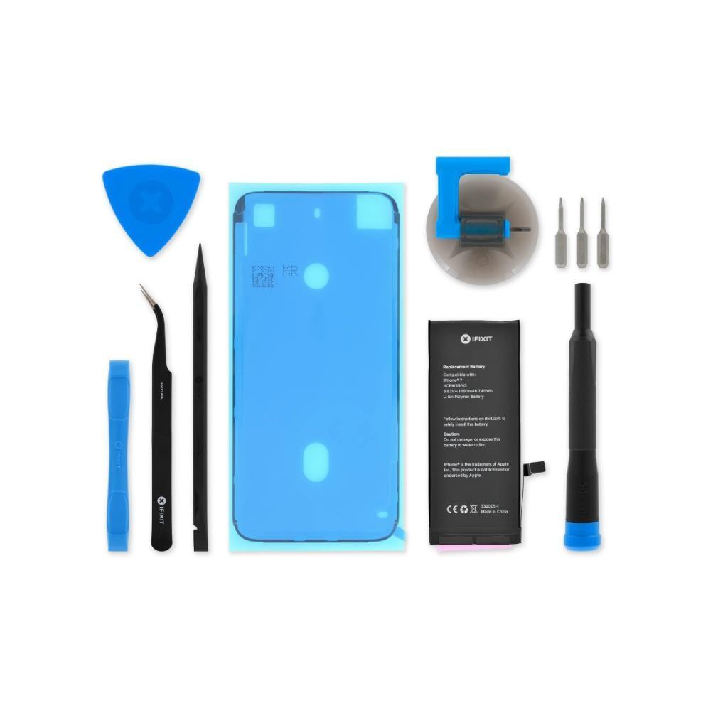 Комплект батерия и инструменти за смяна на батерията за iPhone 7 - iFixit iPhone 7 Replacement Battery Fix Kit (retail опаковка) | JAR Computers Комплект батерия и инструменти за смяна на батерията за iPhone 7 - iFixit iPhone 7 Replacement Battery Fix Kit (retail опаковка)
