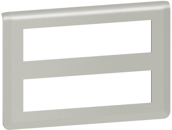Лицева рамка 2x8 мод. цвят алуминий Mosaic NEW Legrand | JAR Computers Лицева рамка 2x8 мод. цвят алуминий Mosaic NEW Legrand