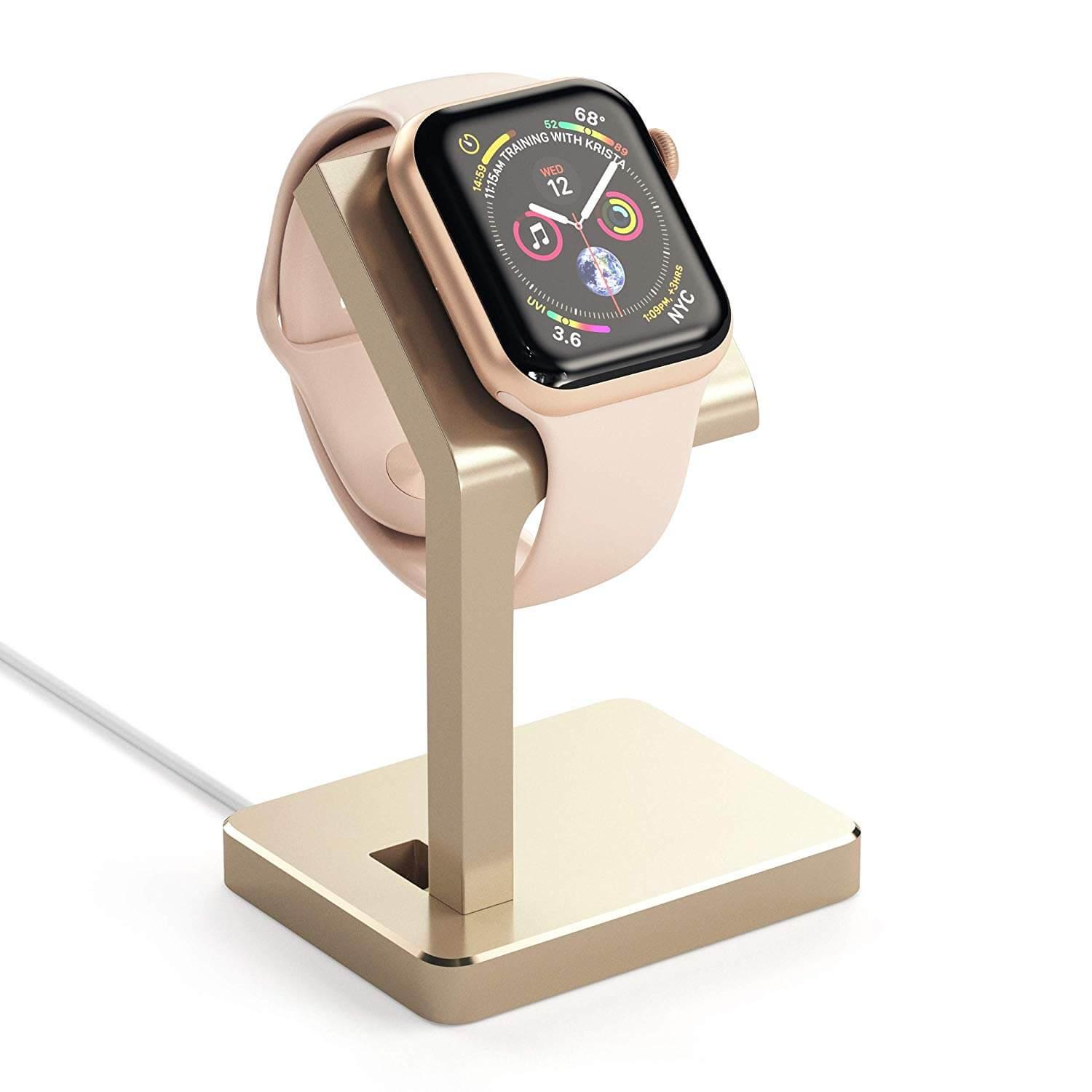 Луксозна алуминиева поставка за Apple Watch - Satechi Aluminum Apple Watch Stand (златист) | JAR Computers Луксозна алуминиева поставка за Apple Watch - Satechi Aluminum Apple Watch Stand (златист)