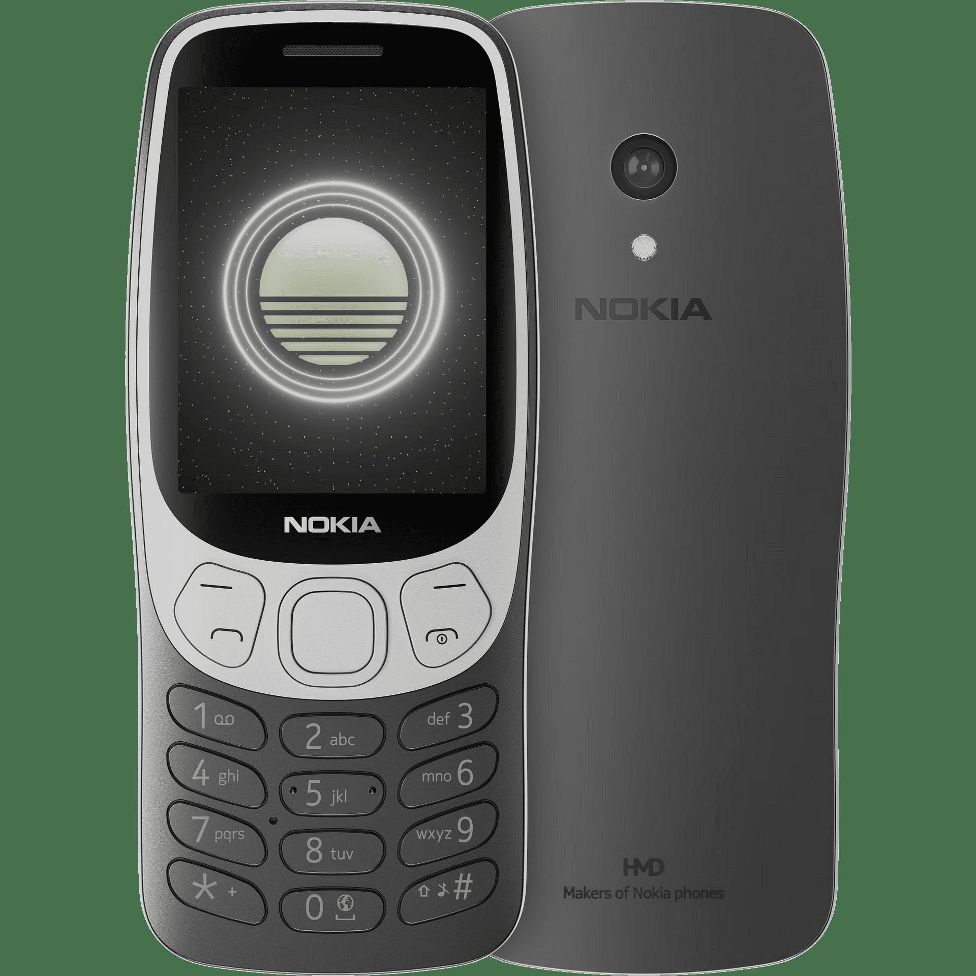 Мобилен телефон Nokia 3210 4G 2024, Grunge Black