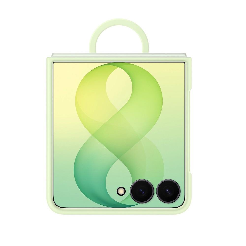 Оригинален силиконов кейс с пръстен против изпускане за Samsung Galaxy Z Flip8 - Samsung Silicone Magnet Cover Case With Ring EF-EF776CGE (светлозелен) | JAR Computers Оригинален силиконов кейс с пръстен против изпускане за Samsung Galaxy Z Flip8 - Samsung Silicone Magnet Cover Case With Ring EF-EF776CGE (светлозелен)