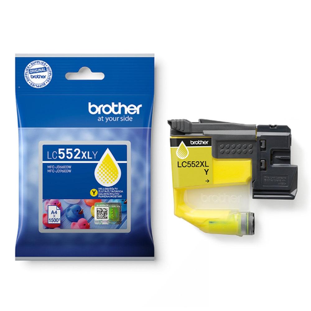 Патрон Brother LC-552XL Y оргигинал 1.5k | JAR Computers Патрон Brother LC-552XL Y оргигинал 1.5k