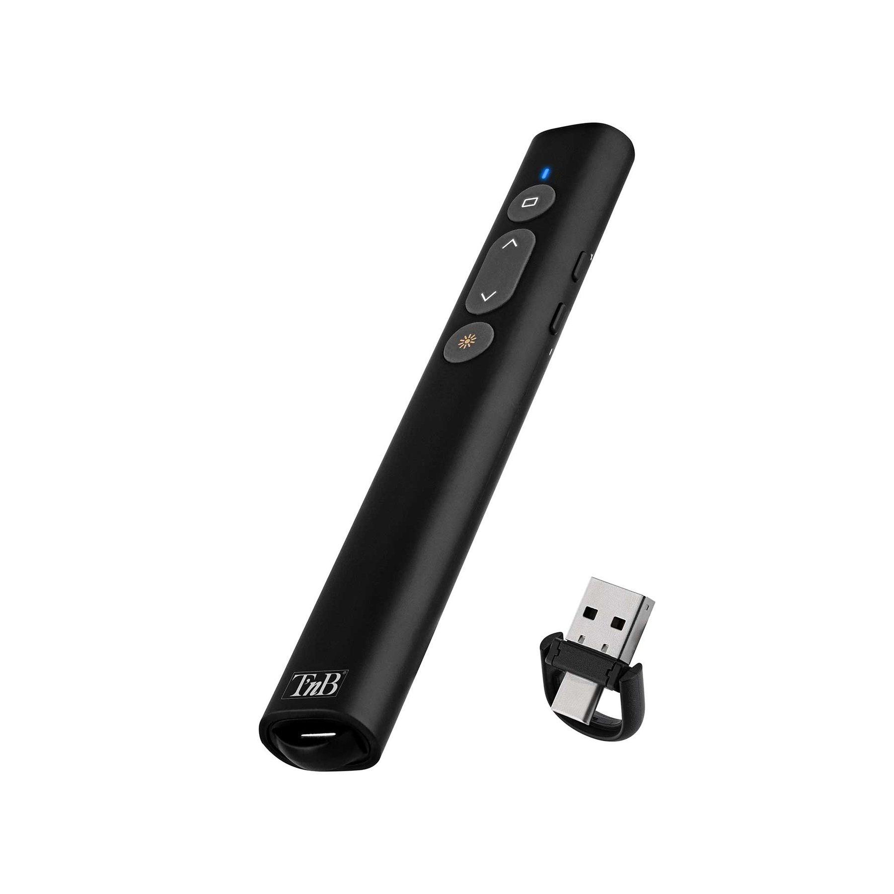 Показалка TNB Presenter, безжична, USB Type-A & USB Type-C, обхват 20 m | JAR Computers Показалка TNB Presenter, безжична, USB Type-A & USB Type-C, обхват 20 m