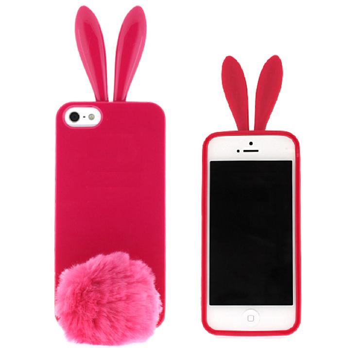 Силиконов кейс със заешки ушички и опашка за iPhone 5, iPhone 5S, iPhone SE - SBS Cover Bunny (розов) | JAR Computers Силиконов кейс със заешки ушички и опашка за iPhone 5, iPhone 5S, iPhone SE - SBS Cover Bunny (розов)