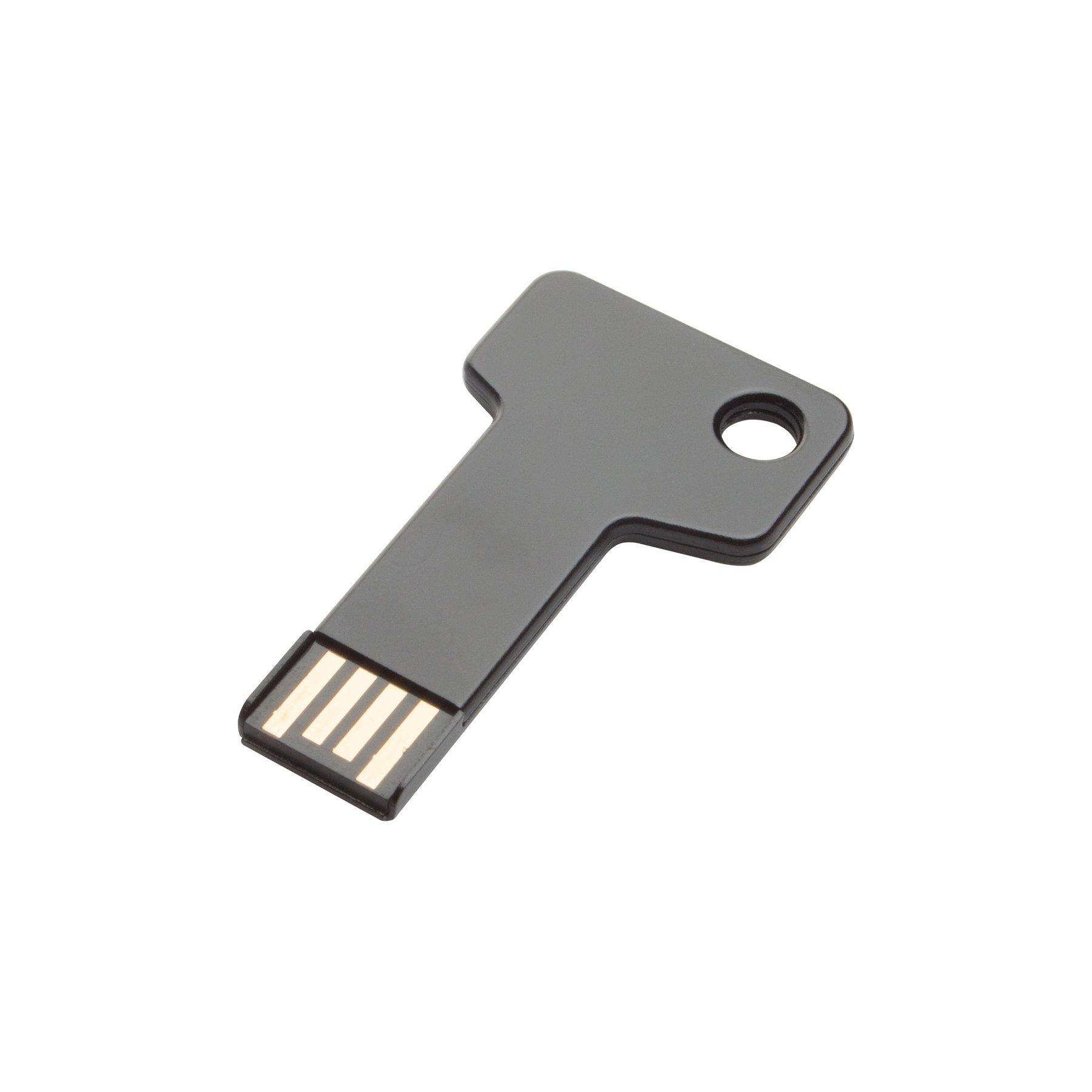 Stick key USB флаш памет, USB 2.0, 8 GB, с форма на ключ, черен