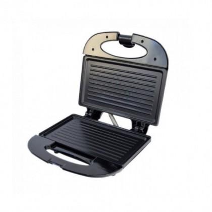 Тостер за сандвичи Rosberg R51442A, 800W, Грил, 2 тоста, Черен