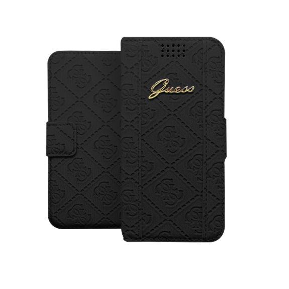 Универсален кожен калъф за смартфони от 5.2 до 5.7 инча - Guess Book Case Scarlet Universal Size XL (черен) | JAR Computers Универсален кожен калъф за смартфони от 5.2 до 5.7 инча - Guess Book Case Scarlet Universal Size XL (черен)