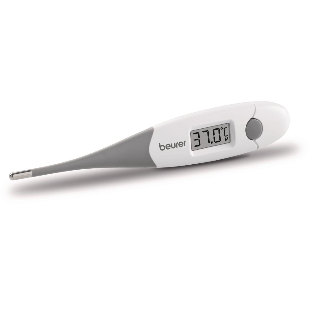 Beurer FT 16/1 clinical thermometer, Contact-measurement technology, Display in °C, Protective cap; Waterproof, white