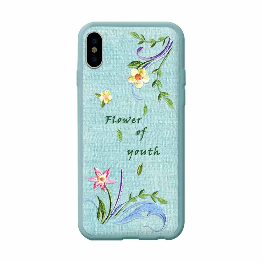Дизайнерски кожен кейс с ръчна бродерия за iPhone XS, iPhone X - Devia Flower Embroidery Lanzh Case (зелен) | JAR Computers Дизайнерски кожен кейс с ръчна бродерия за iPhone XS, iPhone X - Devia Flower Embroidery Lanzh Case (зелен)