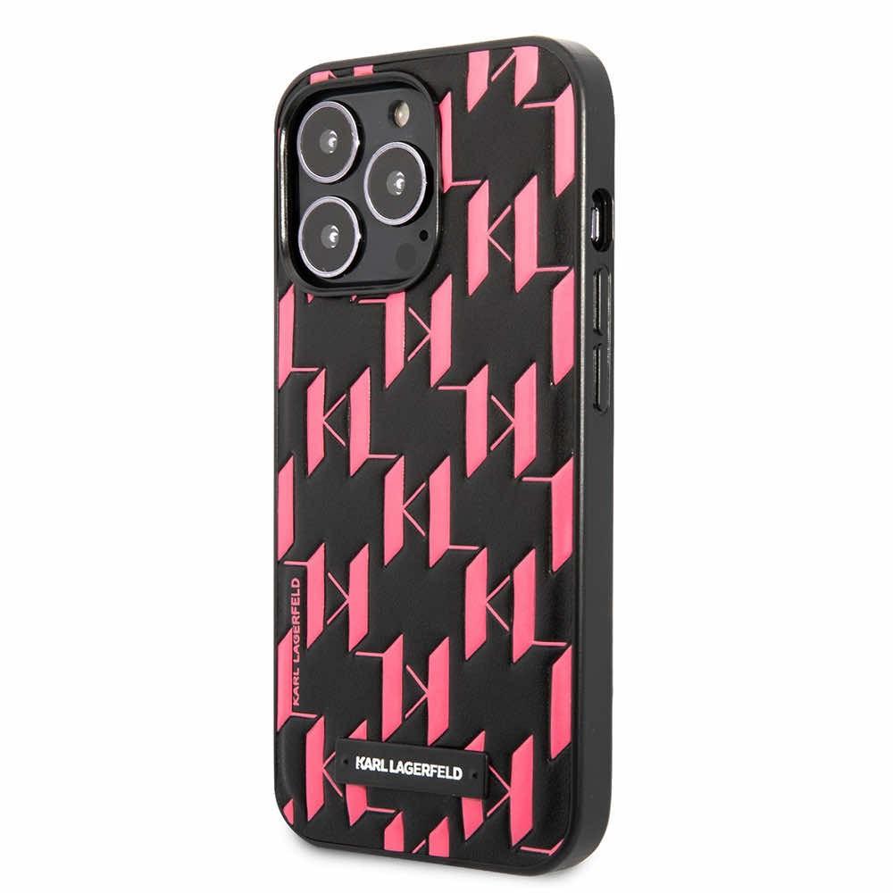 Дизайнерски кожен кейс за iPhone 13 Pro Max - Karl Lagerfeld Monogram Plaque Case (черен) | JAR Computers Дизайнерски кожен кейс за iPhone 13 Pro Max - Karl Lagerfeld Monogram Plaque Case (черен)