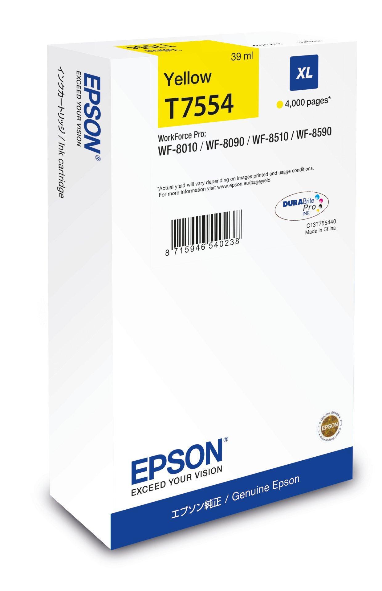 Epson WF-8xxx Series Ink Cartridge XL Yellow | JAR Computers Epson WF-8xxx Series Ink Cartridge XL Yellow