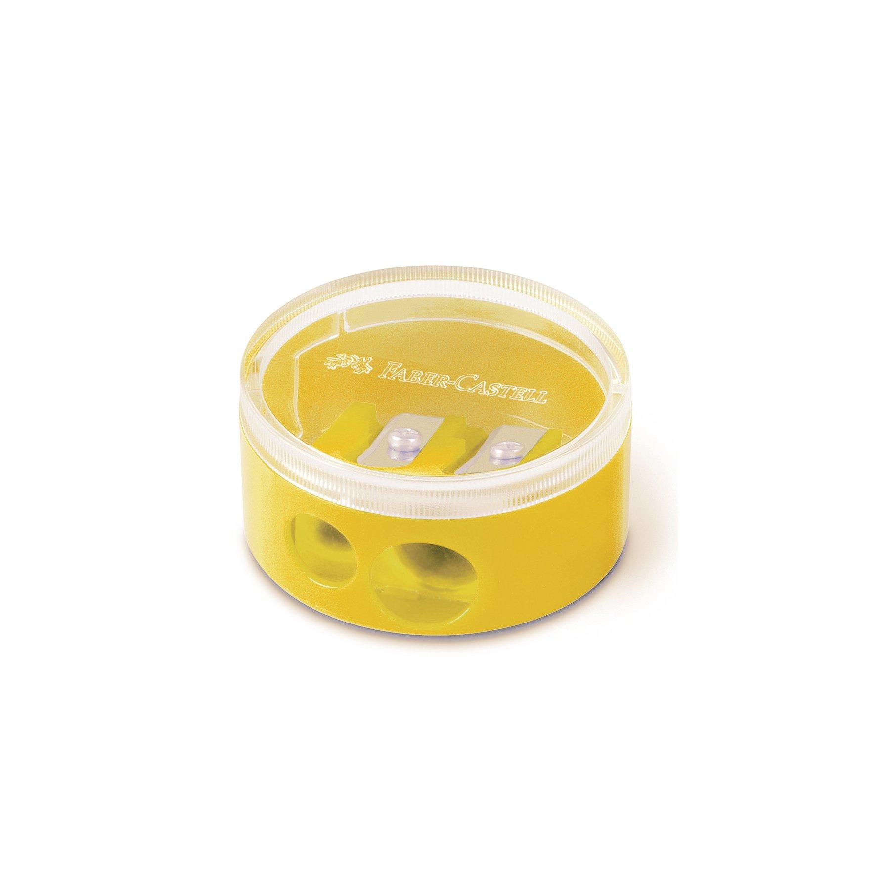 Faber-Castell Острилка, двойна, пластмасова, с контейнер | JAR Computers Faber-Castell Острилка, двойна, пластмасова, с контейнер