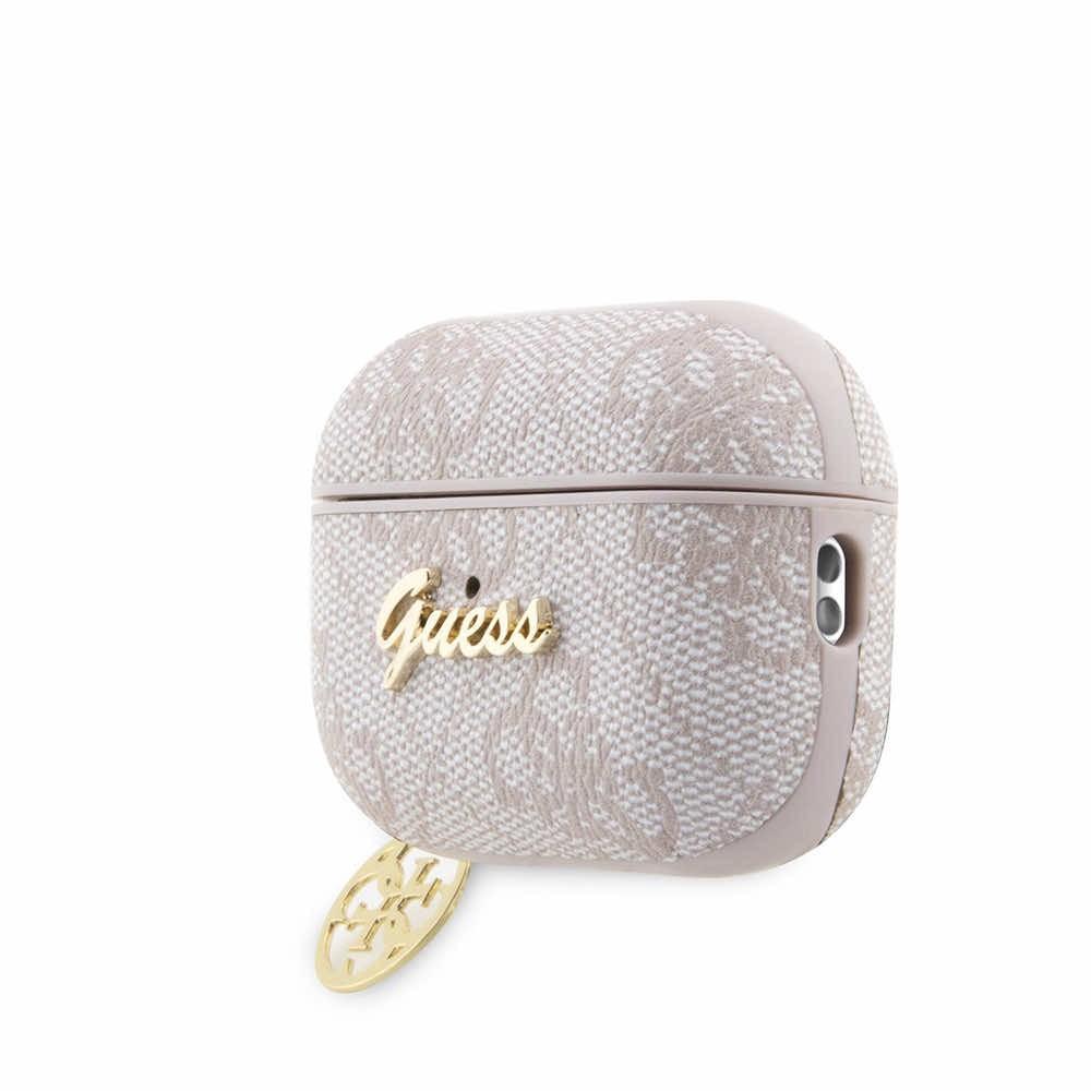 Кожен кейс с висулка за Apple AirPods Pro 2 - Guess AirPods Pro 2 4G Script Charms PU Hard Case (розов) | JAR Computers Кожен кейс с висулка за Apple AirPods Pro 2 - Guess AirPods Pro 2 4G Script Charms PU Hard Case (розов)