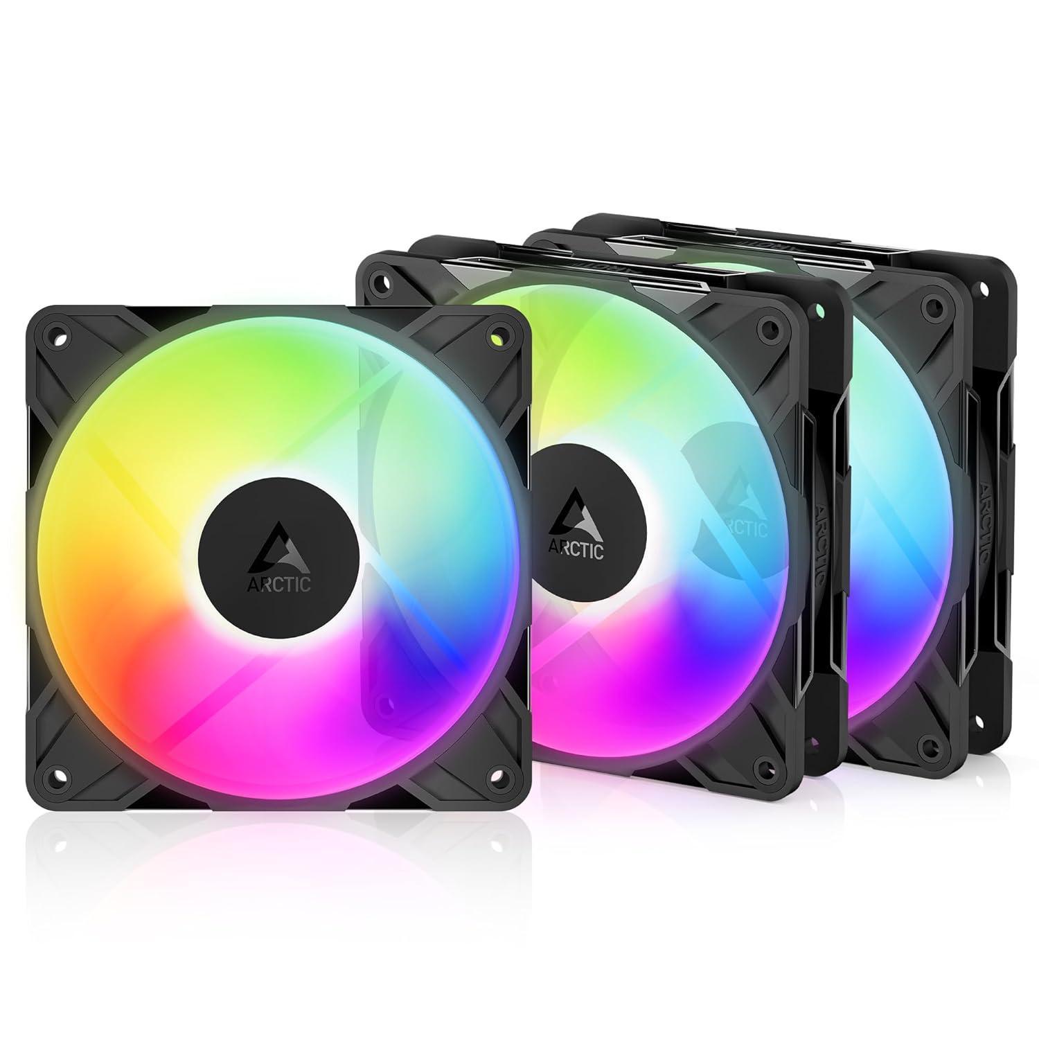 Комплект вентилатори 3-pack ARCTIC P12 Reverse Pro A-RGB 120mm PWM - 120x120x25 ACFAN00333A | JAR Computers Комплект вентилатори 3-pack ARCTIC P12 Reverse Pro A-RGB 120mm PWM - 120x120x25 ACFAN00333A