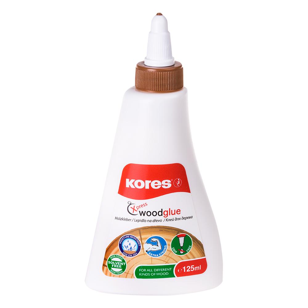 Лепило за дърво Kores Wood 125мл | JAR Computers Лепило за дърво Kores Wood 125мл