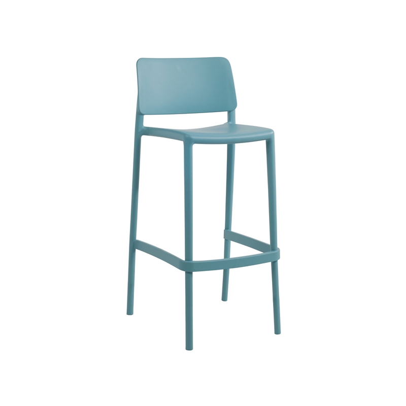 RFG Бар стол Joy S, пластмасов, син, 75 cm