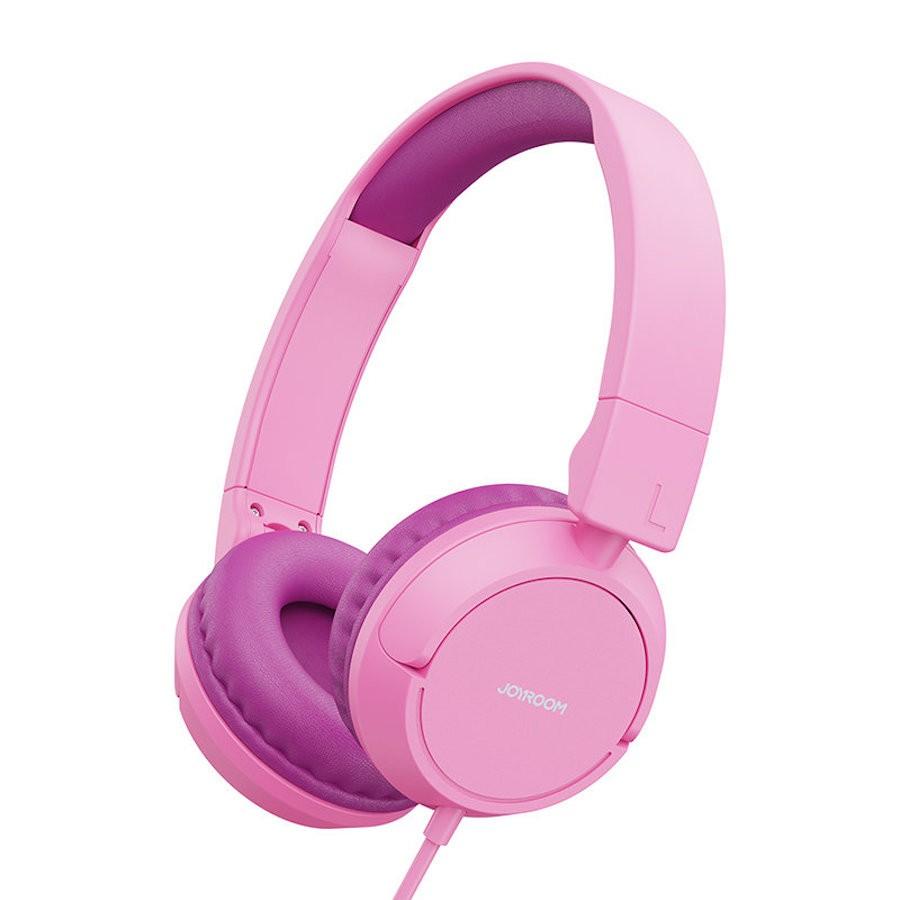 Слушалки подходящи за деца - Joyroom Kids On-Ear Headphones (розов) | JAR Computers Слушалки подходящи за деца - Joyroom Kids On-Ear Headphones (розов)