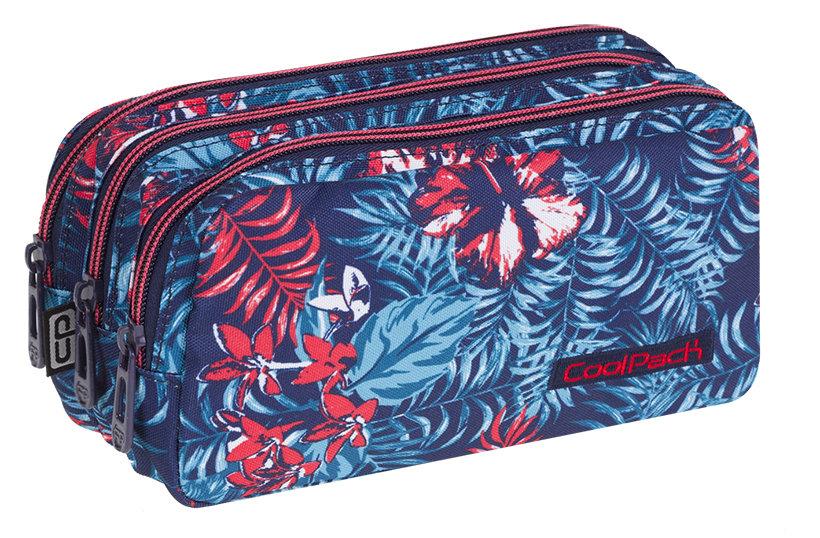 Ученически несесер с три ципа COOLPACK - PRIMUS - Emerald Jungle