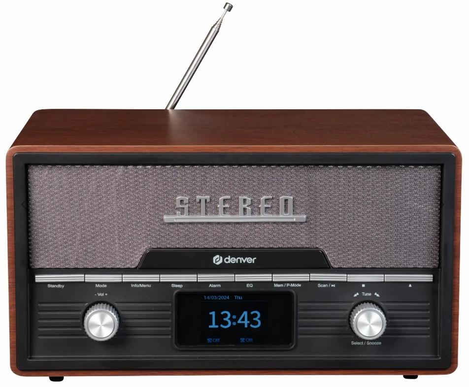 DENVER Музикална система MDA-525DW тъмно дърво | JAR Computers DENVER Музикална система MDA-525DW тъмно дърво