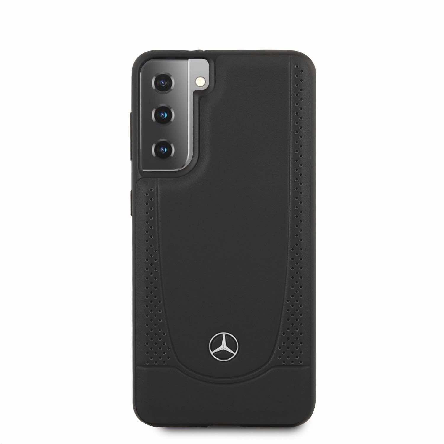 Дизайнерски кожен (естествена кожа) кейс за Samsung Galaxy S21 Plus - Mercedes-Benz Genuine Leather Urban Line Hard Case (черен) | JAR Computers Дизайнерски кожен (естествена кожа) кейс за Samsung Galaxy S21 Plus - Mercedes-Benz Genuine Leather Urban Line Hard Case (черен)