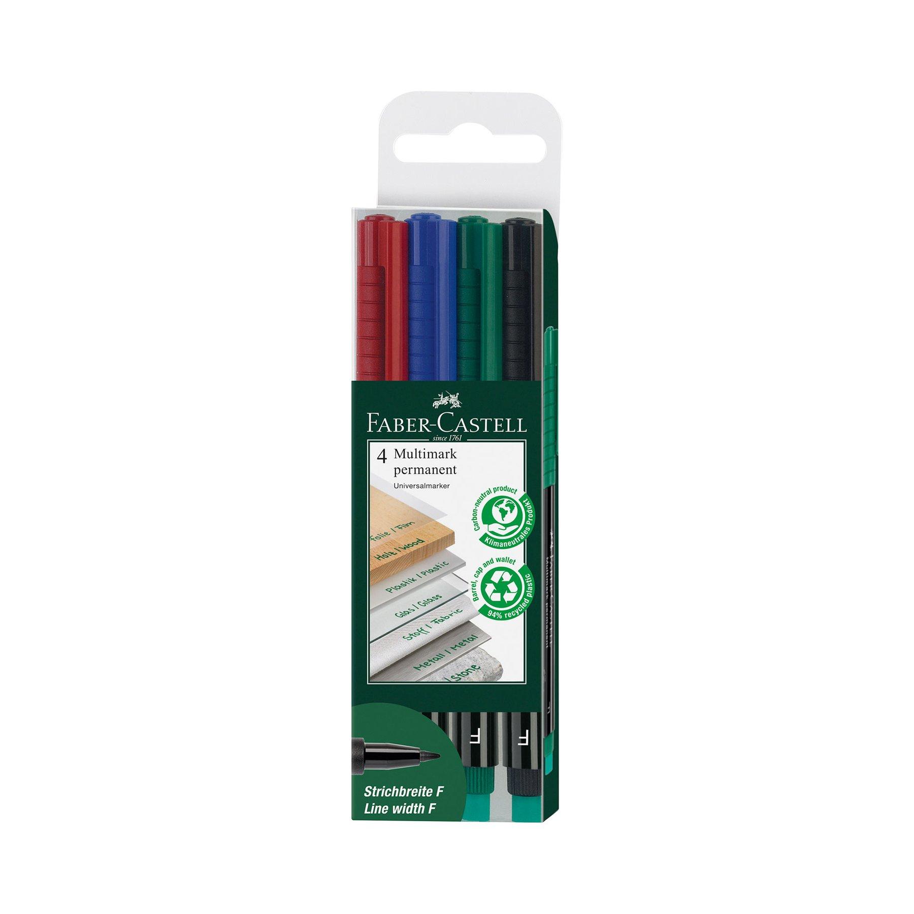 Faber-Castell Тънкописец 1513 OHP F, перманентен, 4 цвята