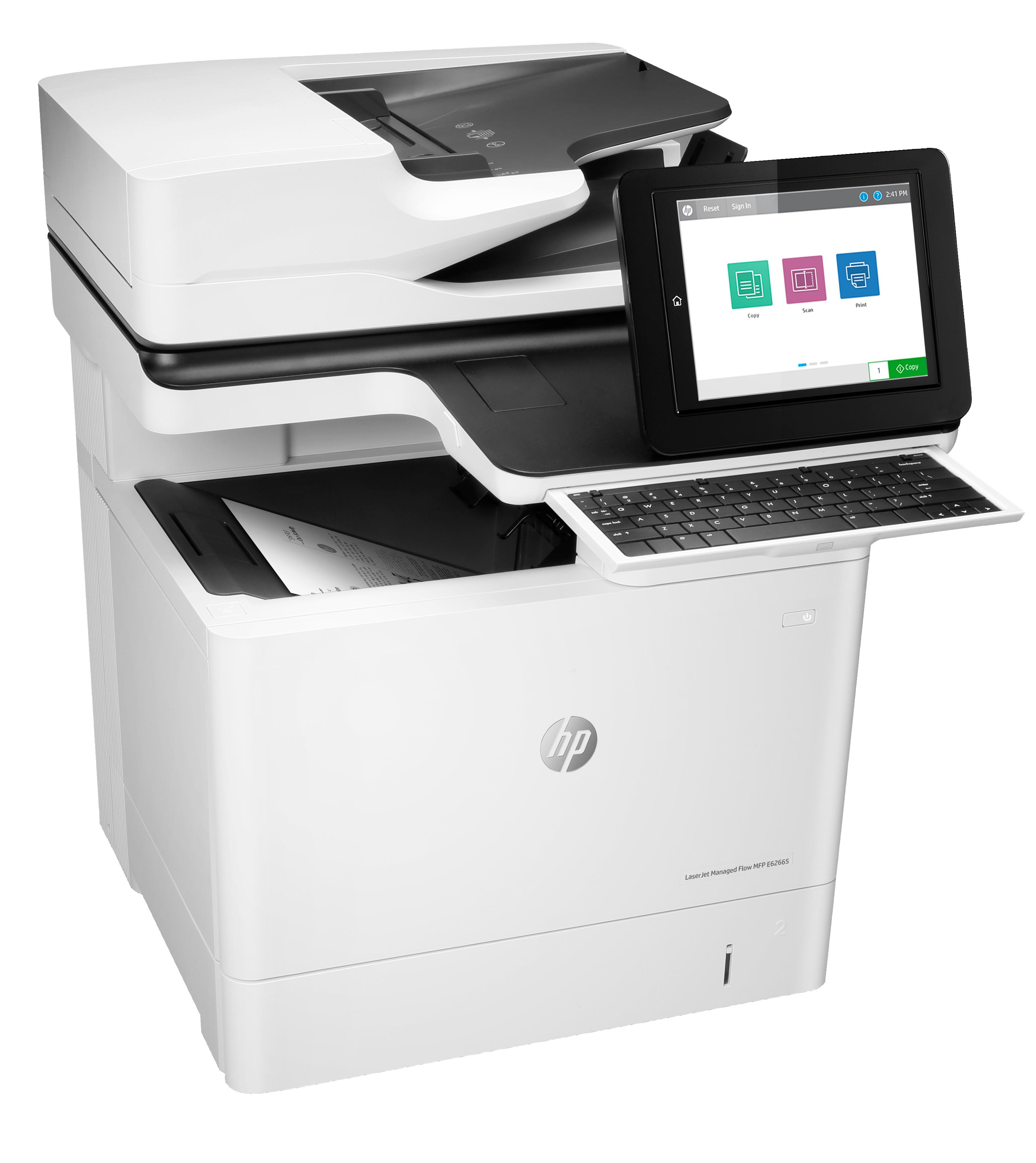 HP LaserJet Managed Flow MFP E62665h A4 monochrome USB scan copy 61ppm | JAR Computers HP LaserJet Managed Flow MFP E62665h A4 monochrome USB scan copy 61ppm