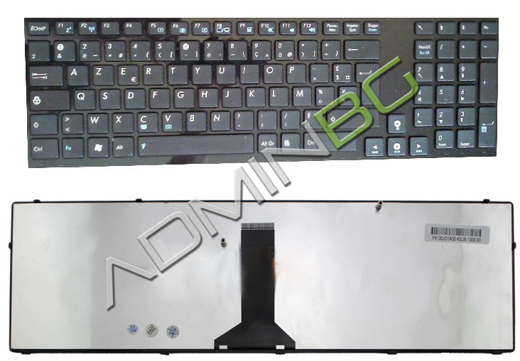 Клавиатура за лаптоп Asus K93 K93SV K95 Black Frame Black US/UK с Кирилица | JAR Computers Клавиатура за лаптоп Asus K93 K93SV K95 Black Frame Black US/UK с Кирилица