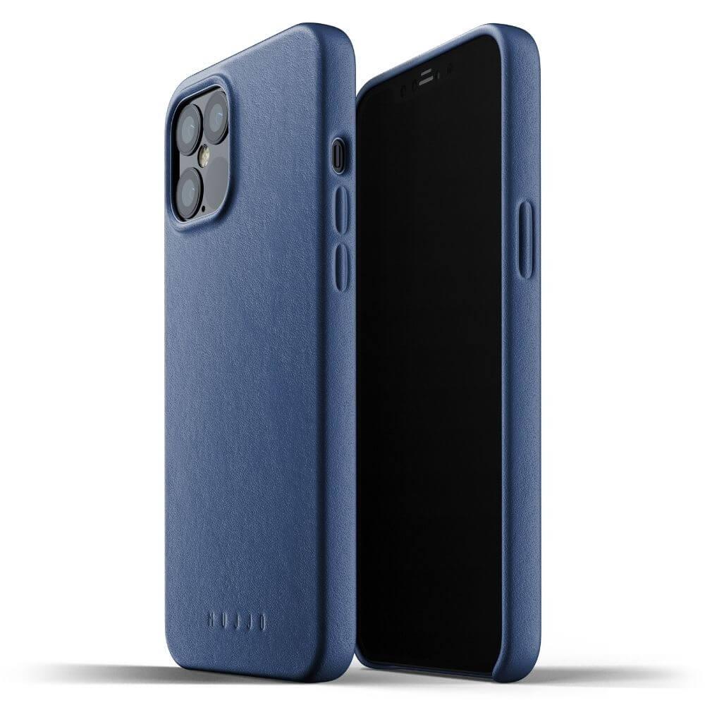 Кожен (естествена кожа) кейс за iPhone 12 Pro Max - Mujjo Full Leather Case (син) | JAR Computers Кожен (естествена кожа) кейс за iPhone 12 Pro Max - Mujjo Full Leather Case (син)