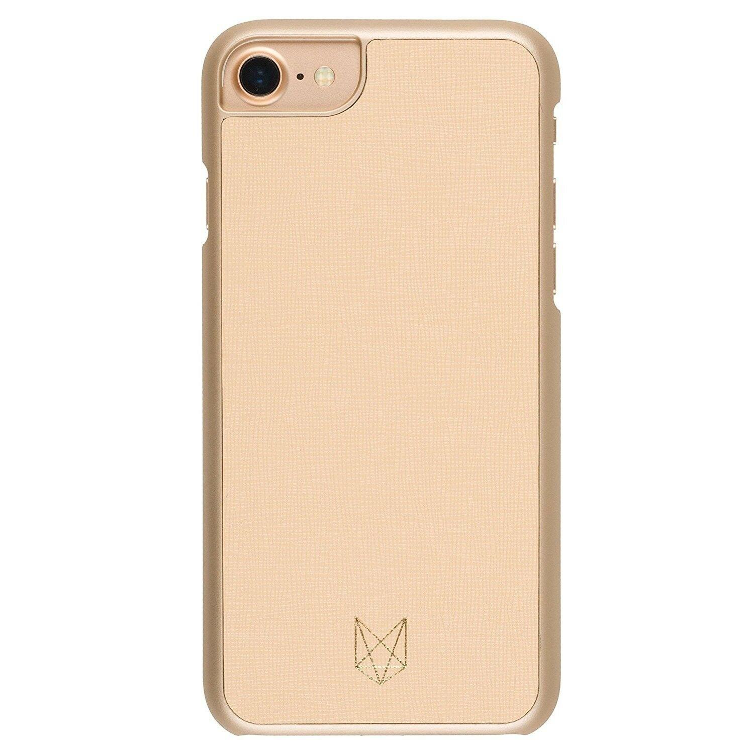 Кожен кейс (естествена кожа) за iPhone 8, iPhone 7, iPhone 6S, iPhone 6 - Foxwood Genuine Leather Hardshell Case (златист) | JAR Computers Кожен кейс (естествена кожа) за iPhone 8, iPhone 7, iPhone 6S, iPhone 6 - Foxwood Genuine Leather Hardshell Case (златист)