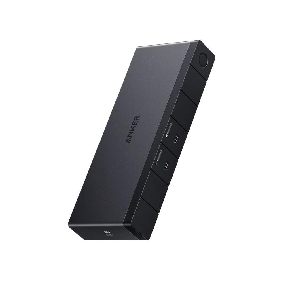 Мултифункционална USB-C док станция за свързване на допълнителна периферия за компютри с USB-C порт - Anker 568 USB4 Docking Station 11-in-1 (тъмносив) | JAR Computers Мултифункционална USB-C док станция за свързване на допълнителна периферия за компютри с USB-C порт - Anker 568 USB4 Docking Station 11-in-1 (тъмносив)