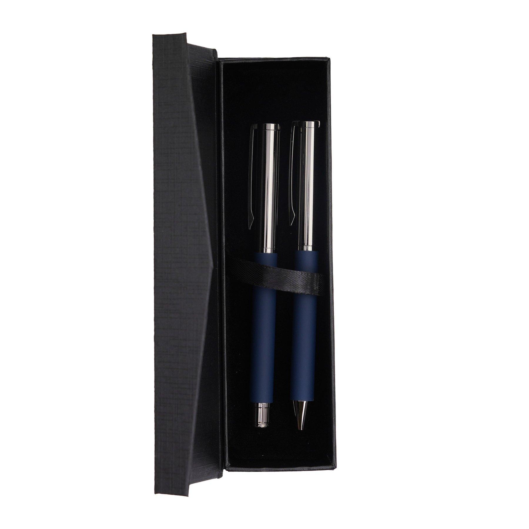 Office 1 Комплект химикалка и ролер Grace, метални, сини | JAR Computers Office 1 Комплект химикалка и ролер Grace, метални, сини