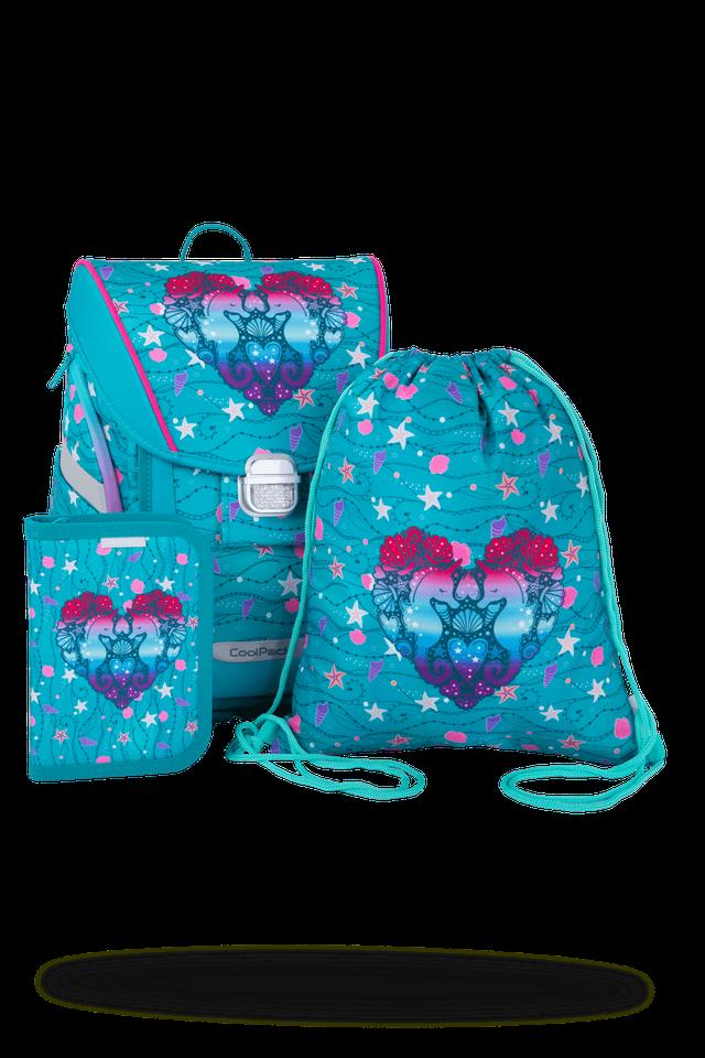 Ученическа раница с аксесоари Coolpack - Primo Ultra Base - SEAFISH