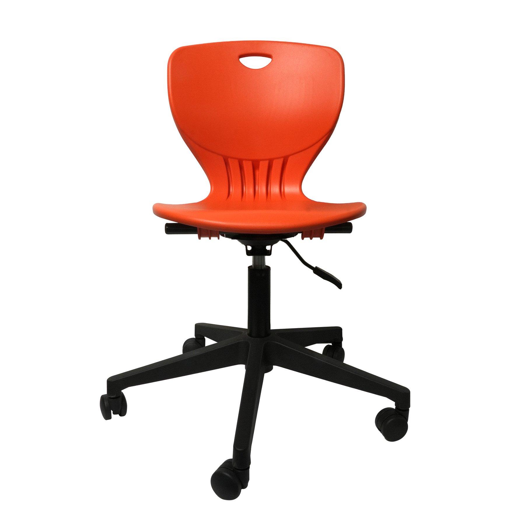 Ученически стол RFG Maxima Move Black, полипропилен, до 120 kg, оранжев, 2 броя в комплект | JAR Computers Ученически стол RFG Maxima Move Black, полипропилен, до 120 kg, оранжев, 2 броя в комплект