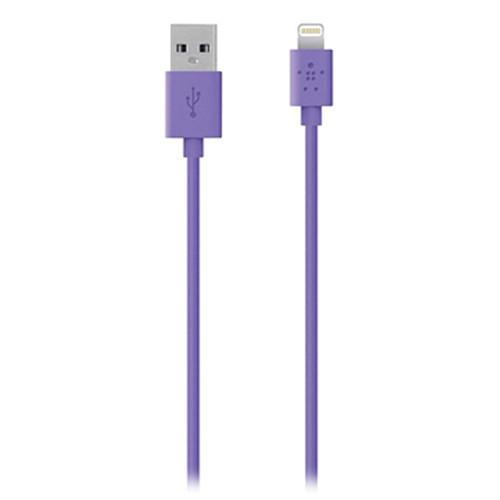 Belkin Lightning to USB Cable - USB кабел 120 см. за iPhone, iPad, iPod с Lightning (лилав) | JAR Computers Belkin Lightning to USB Cable - USB кабел 120 см. за iPhone, iPad, iPod с Lightning (лилав)