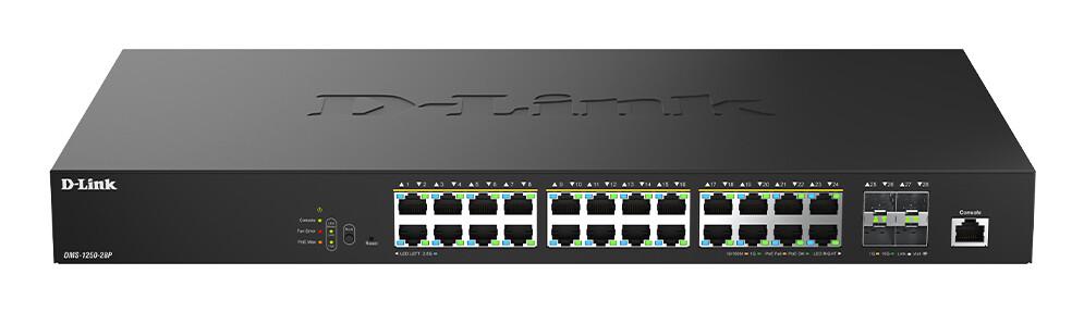 D-Link DMS-1250-28P/E мрежов суич Управляем L2 2.5G Ethernet (100/1000/2500) Захранване по Ethernet (PoE) Черен | JAR Computers D-Link DMS-1250-28P/E мрежов суич Управляем L2 2.5G Ethernet (100/1000/2500) Захранване по Ethernet (PoE) Черен