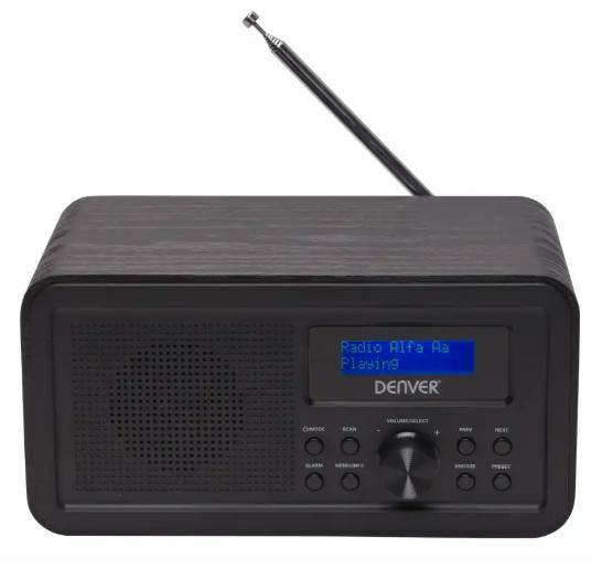 Denver DAB-30B AM/FM радио, черно | JAR Computers Denver DAB-30B AM/FM радио, черно