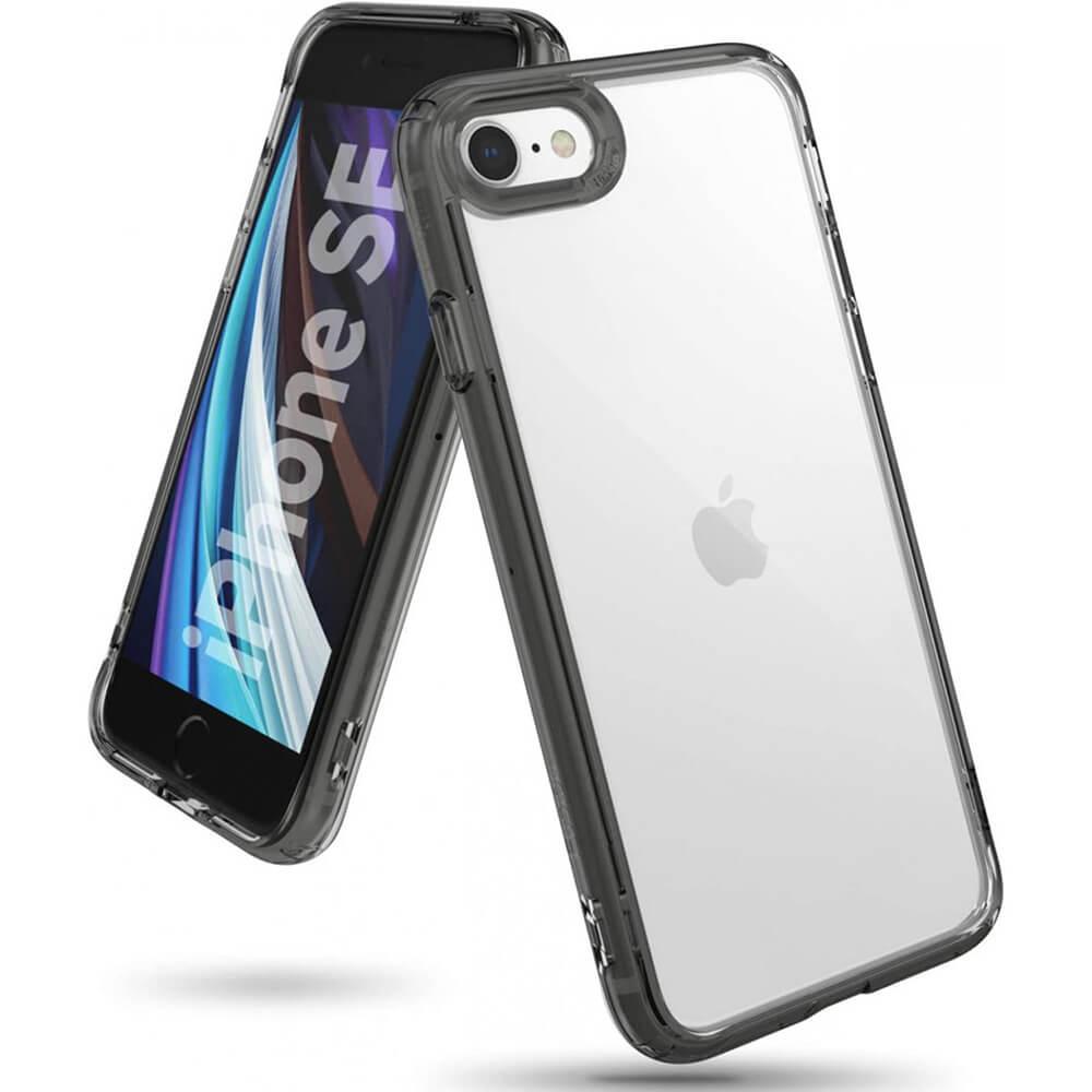 Хибриден удароустойчив кейс за iPhone SE (2022), iPhone SE (2020), iPhone 8, iPhone 7 - Ringke Fusion Crystal Case (сив) | JAR Computers Хибриден удароустойчив кейс за iPhone SE (2022), iPhone SE (2020), iPhone 8, iPhone 7 - Ringke Fusion Crystal Case (сив)